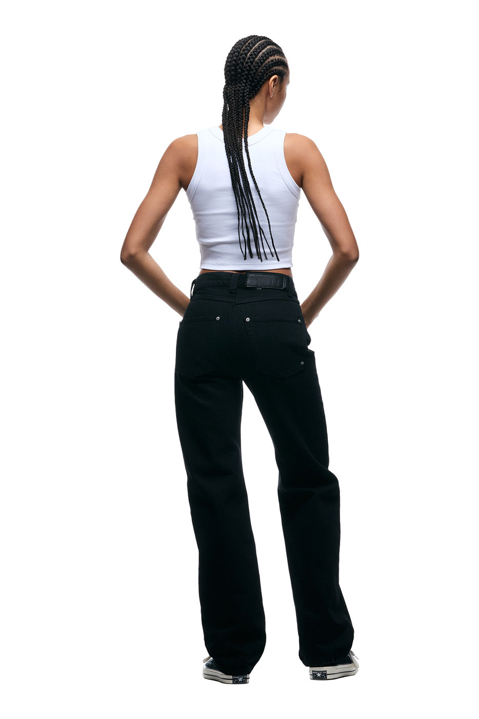 6PM+ STRAIGHT REGULAR DENIM BLACK