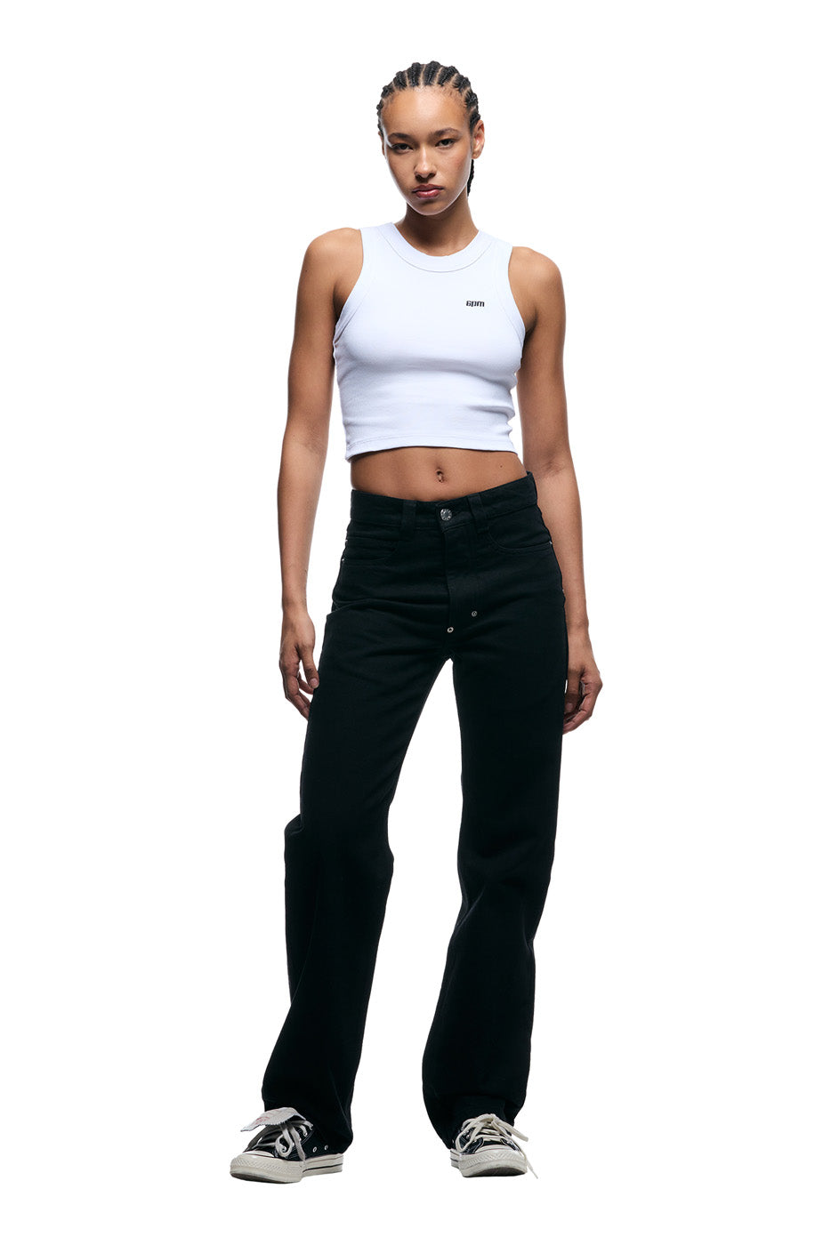 6PM+ STRAIGHT REGULAR DENIM BLACK