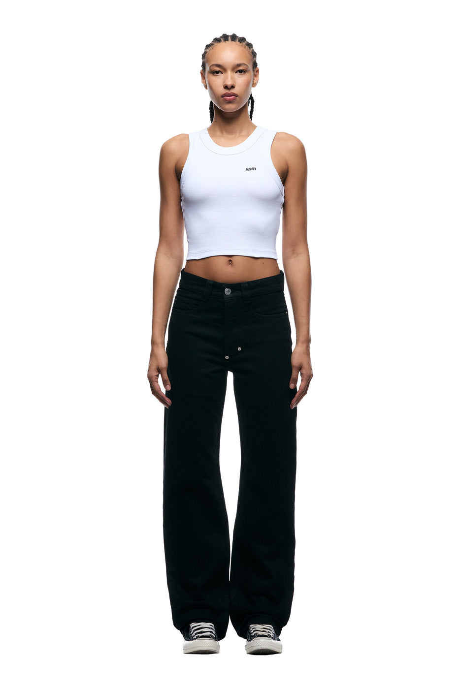 6PM+ STRAIGHT REGULAR DENIM BLACK