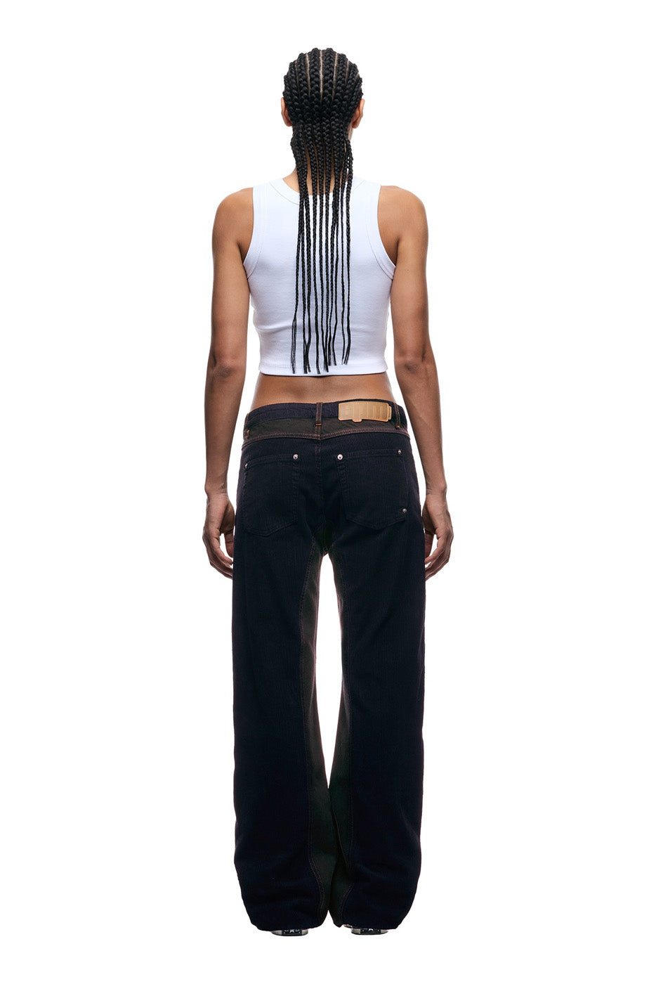 CORD FLARED DENIM BLACK