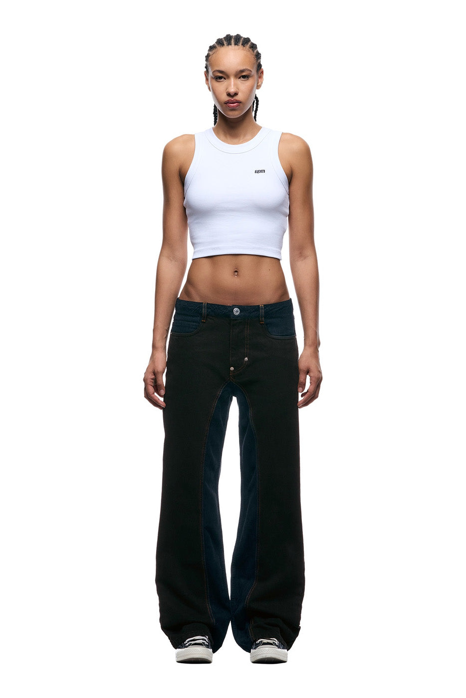 CORD FLARED DENIM BLACK