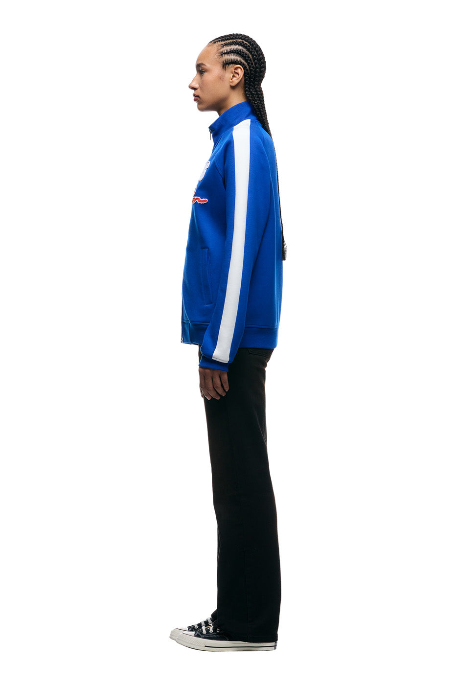 SLIM FIT TRAINER JACKET ROYAL BLUE