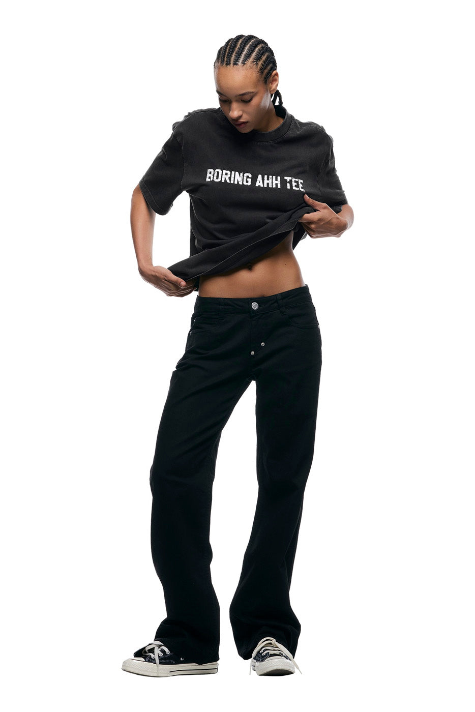 BORING AHH TEE BLACK