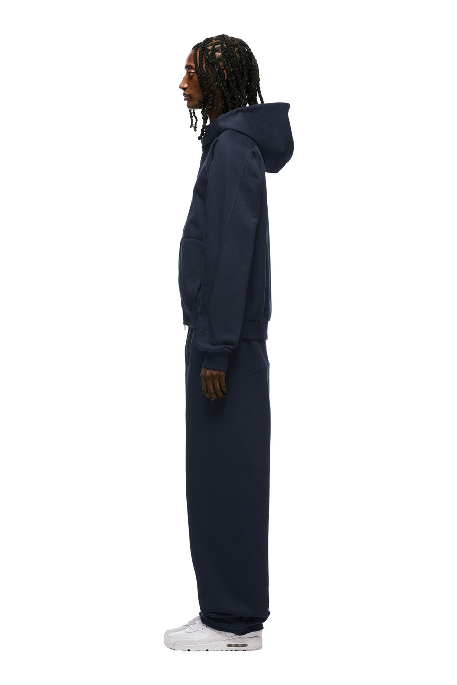 LIL CALM ZIP HOODIE OBSIDIAN BLUE