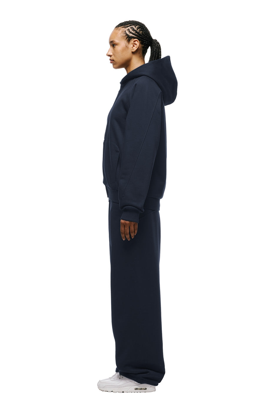 LIL CALM ZIP HOODIE OBSIDIAN BLUE