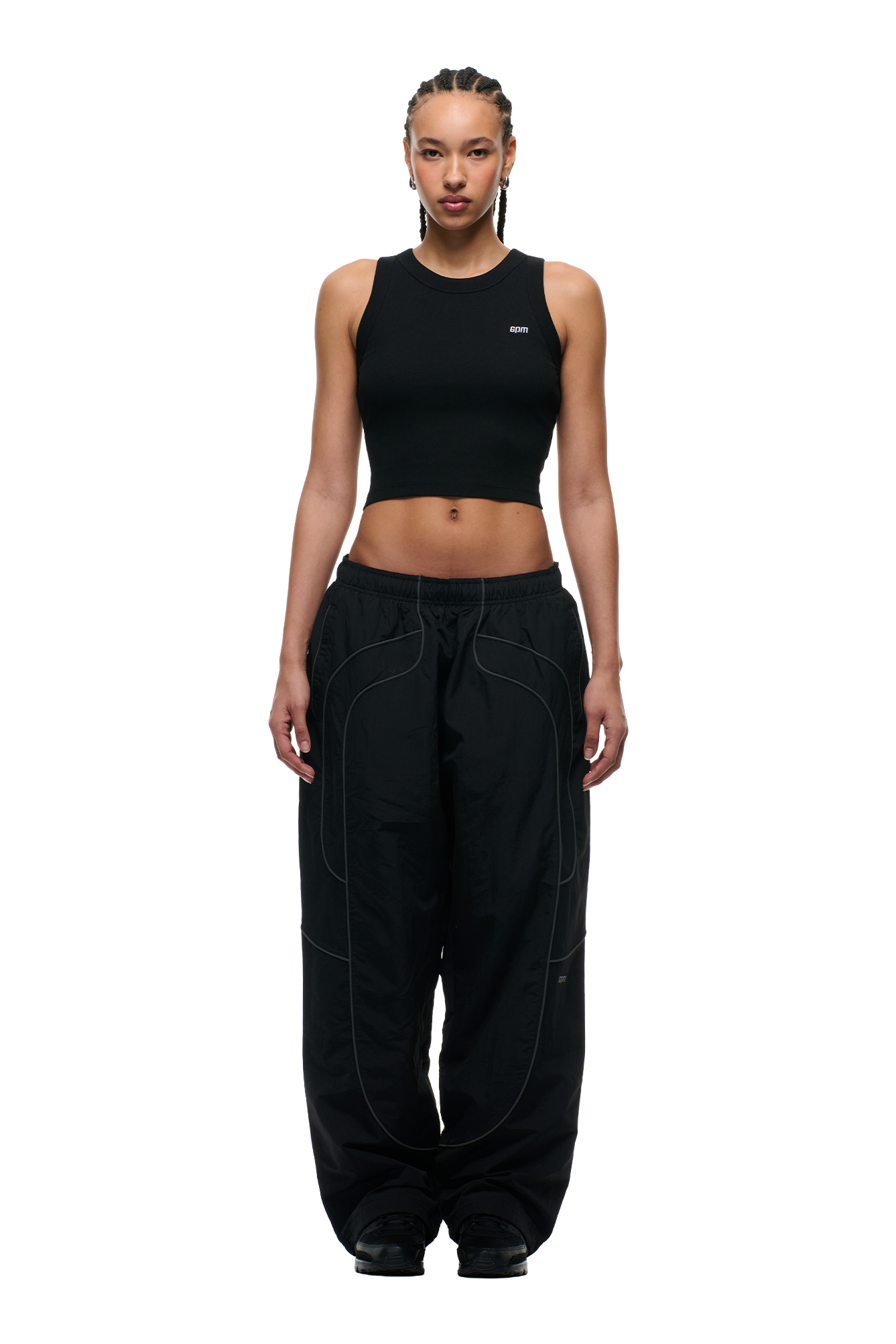 SOLID EVERYDAY TRACK PANTS BLACK