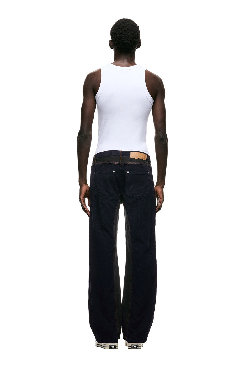 CORD FLARED DENIM BLACK
