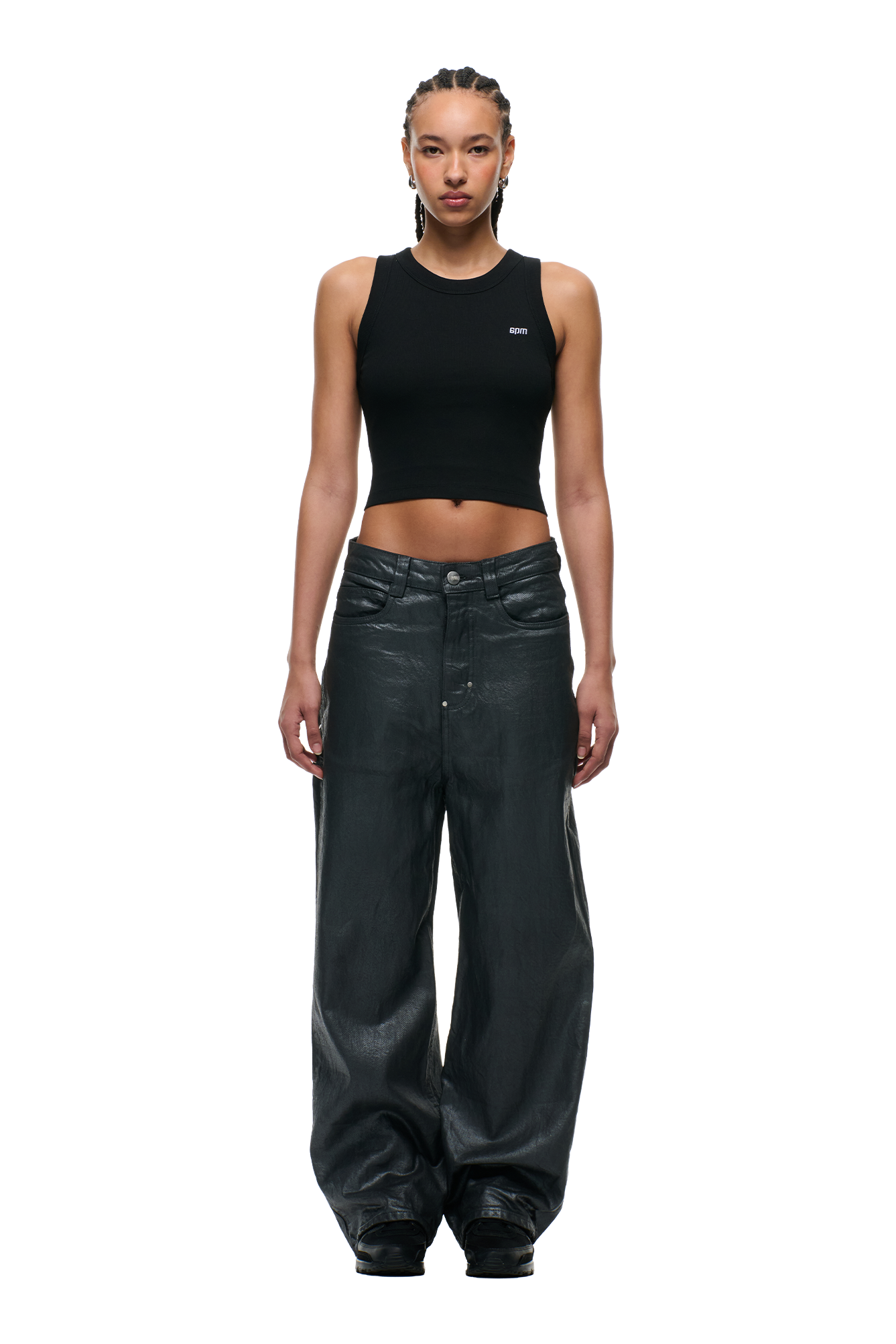 X-TRA WIDE COATED DENIM DARK CHROME