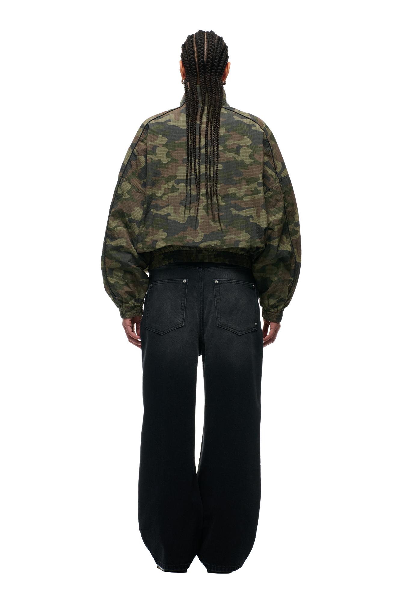 RIPSTOP CAMO TRACKJACKET W/ PIPING