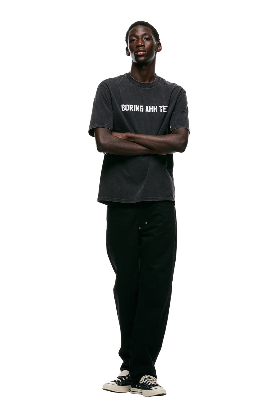 BORING AHH TEE BLACK