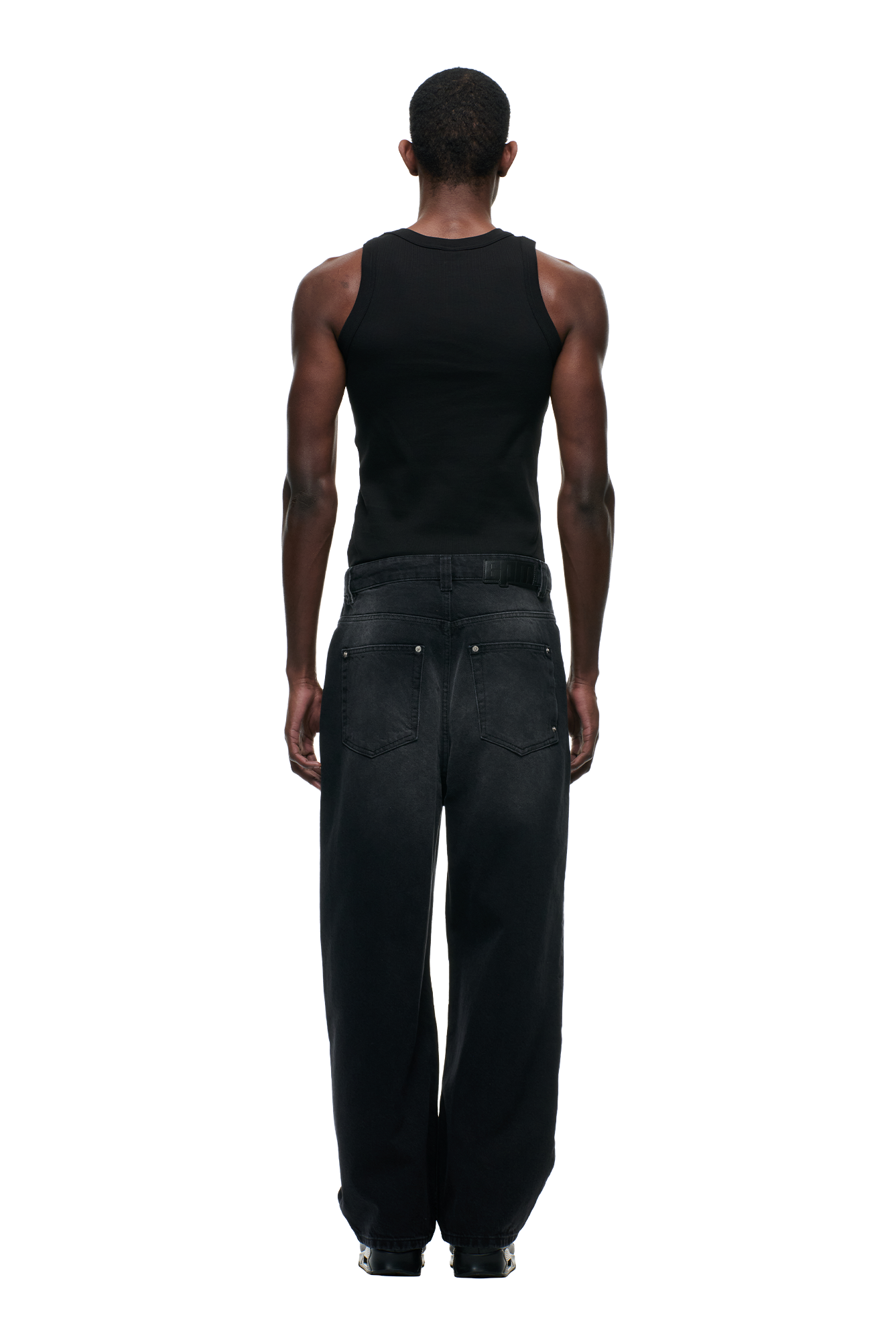 6PM+ X-TRA WIDE DENIM BLACK WASH