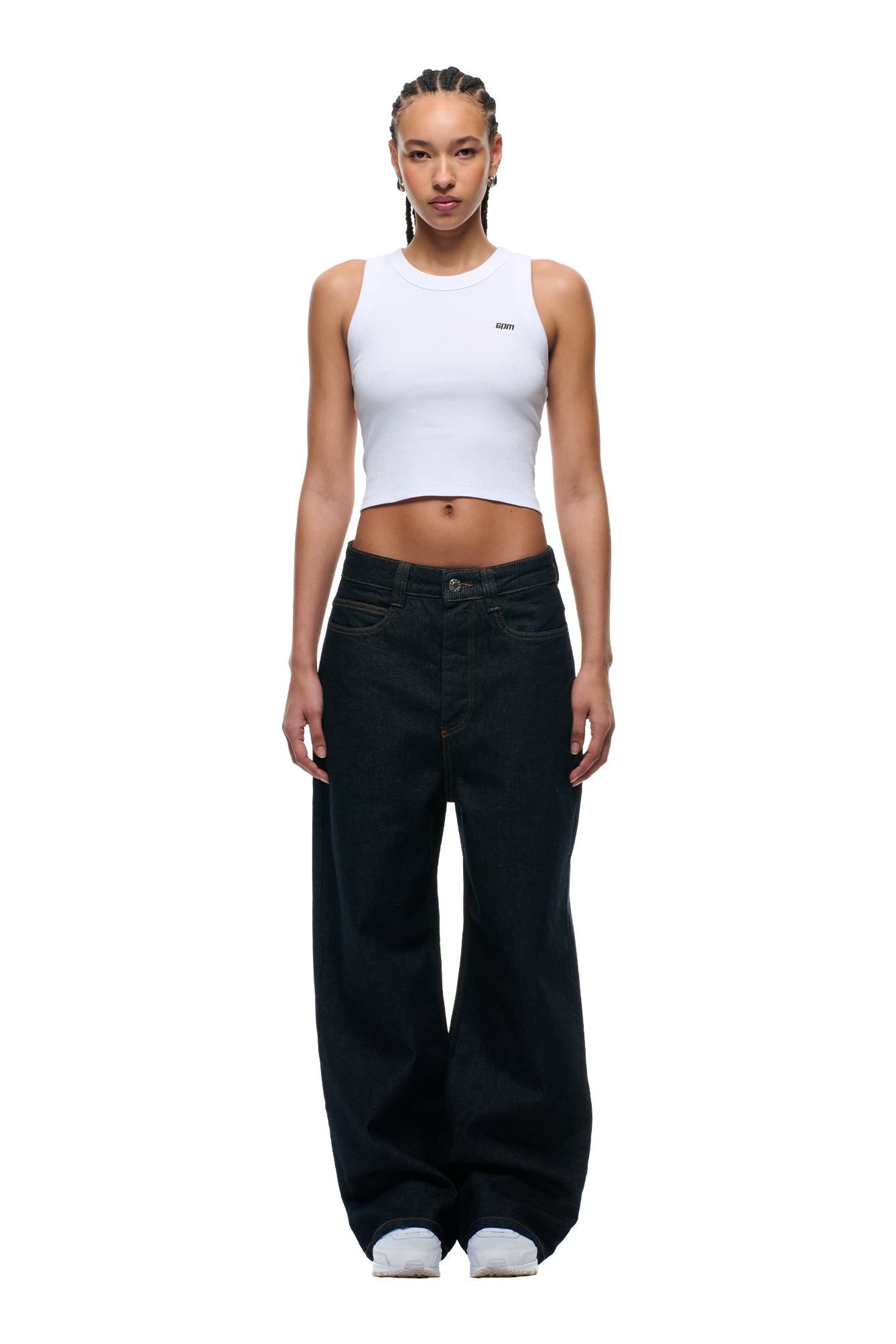 6PM+ X-TRA WIDE DENIM RAW DARK BLUE