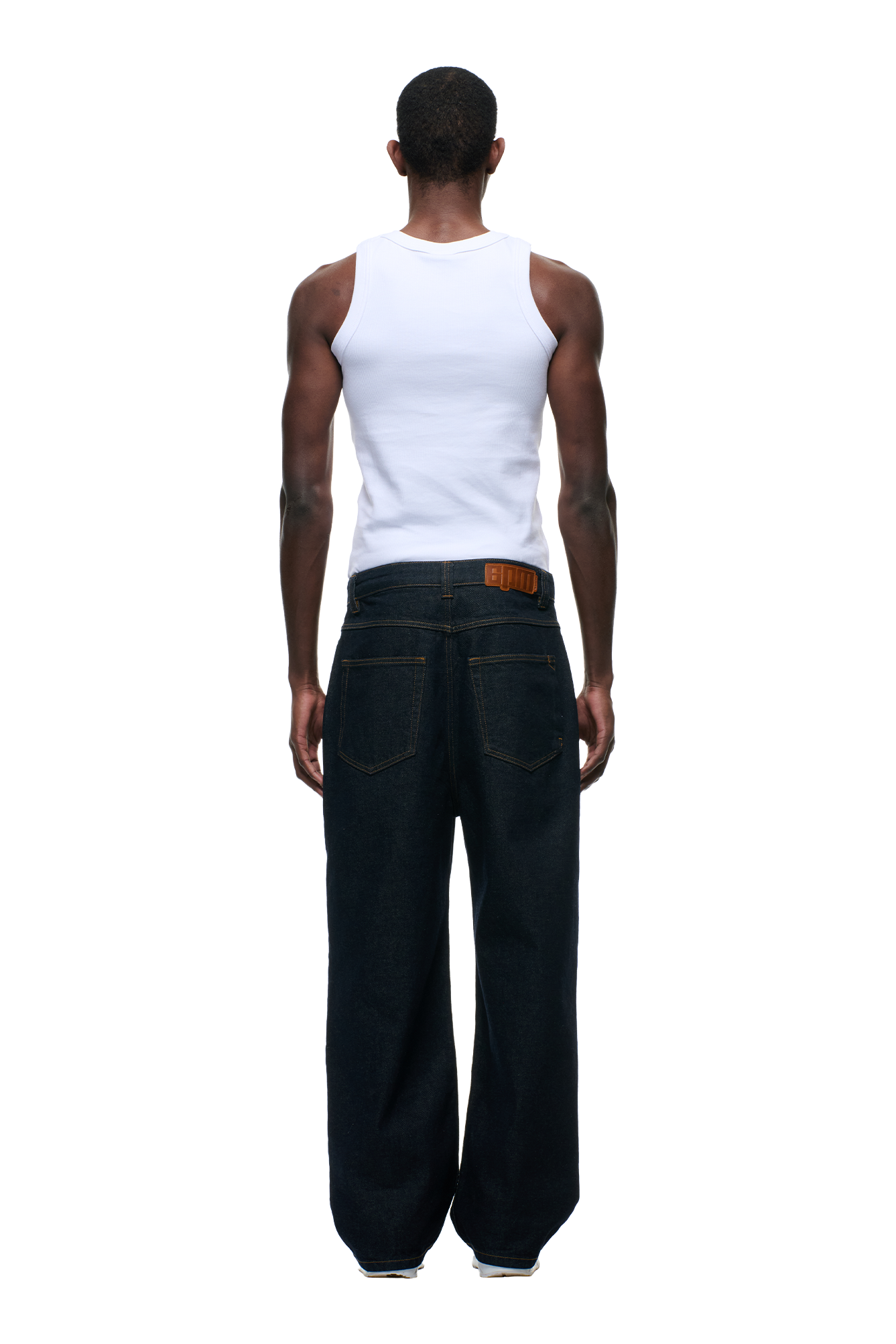 6PM+ X-TRA WIDE DENIM RAW DARK BLUE