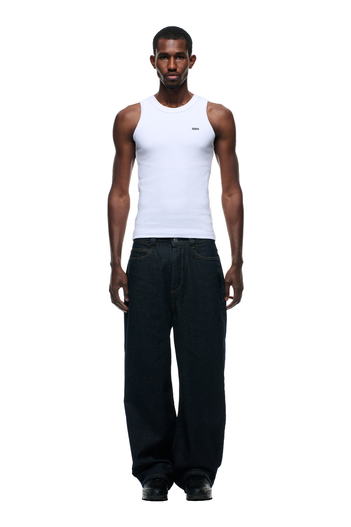 6PM+ X-TRA WIDE DENIM RAW DARK BLUE