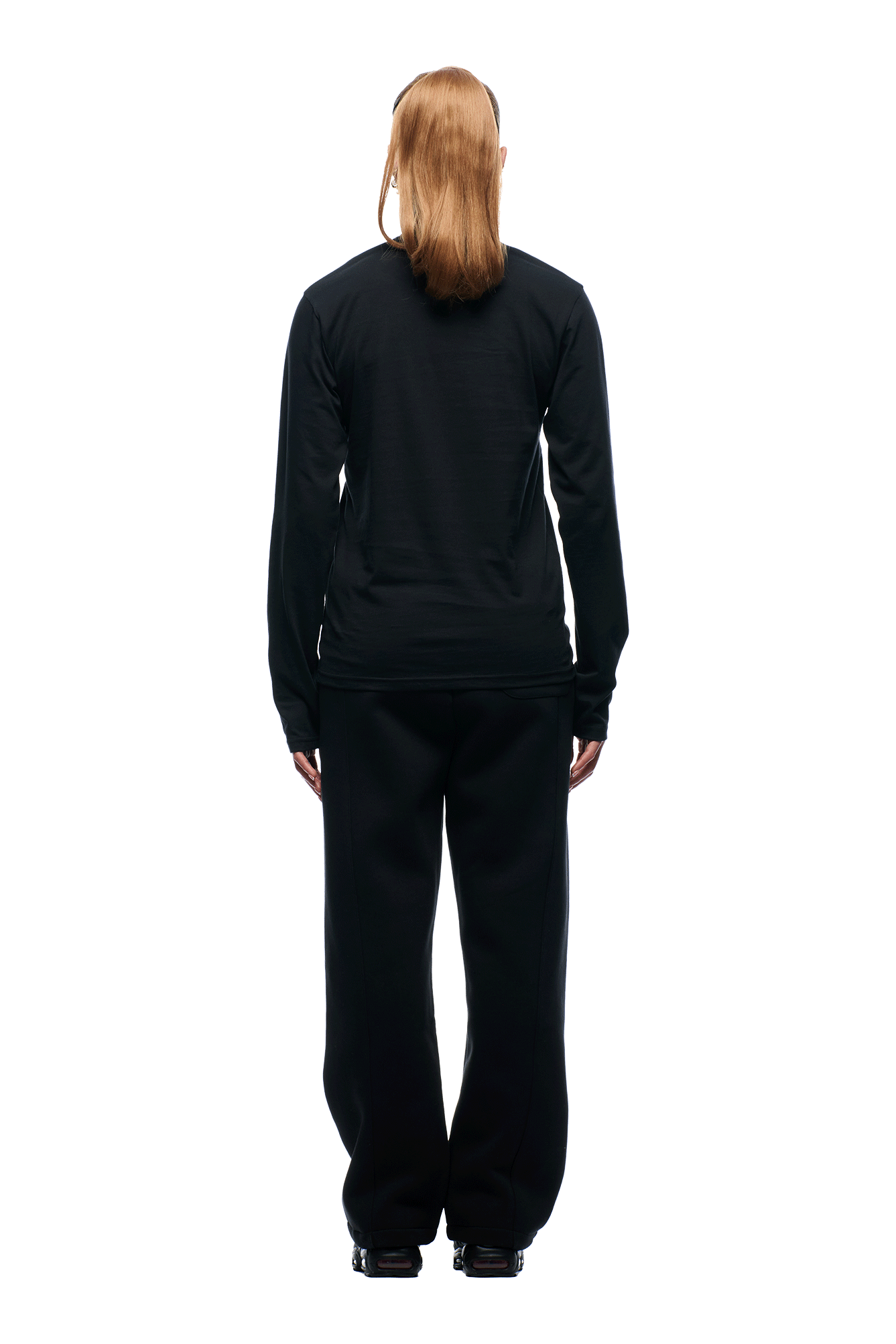 6PM+ SLIM FIT LONGSLEEVE FADED BLACK