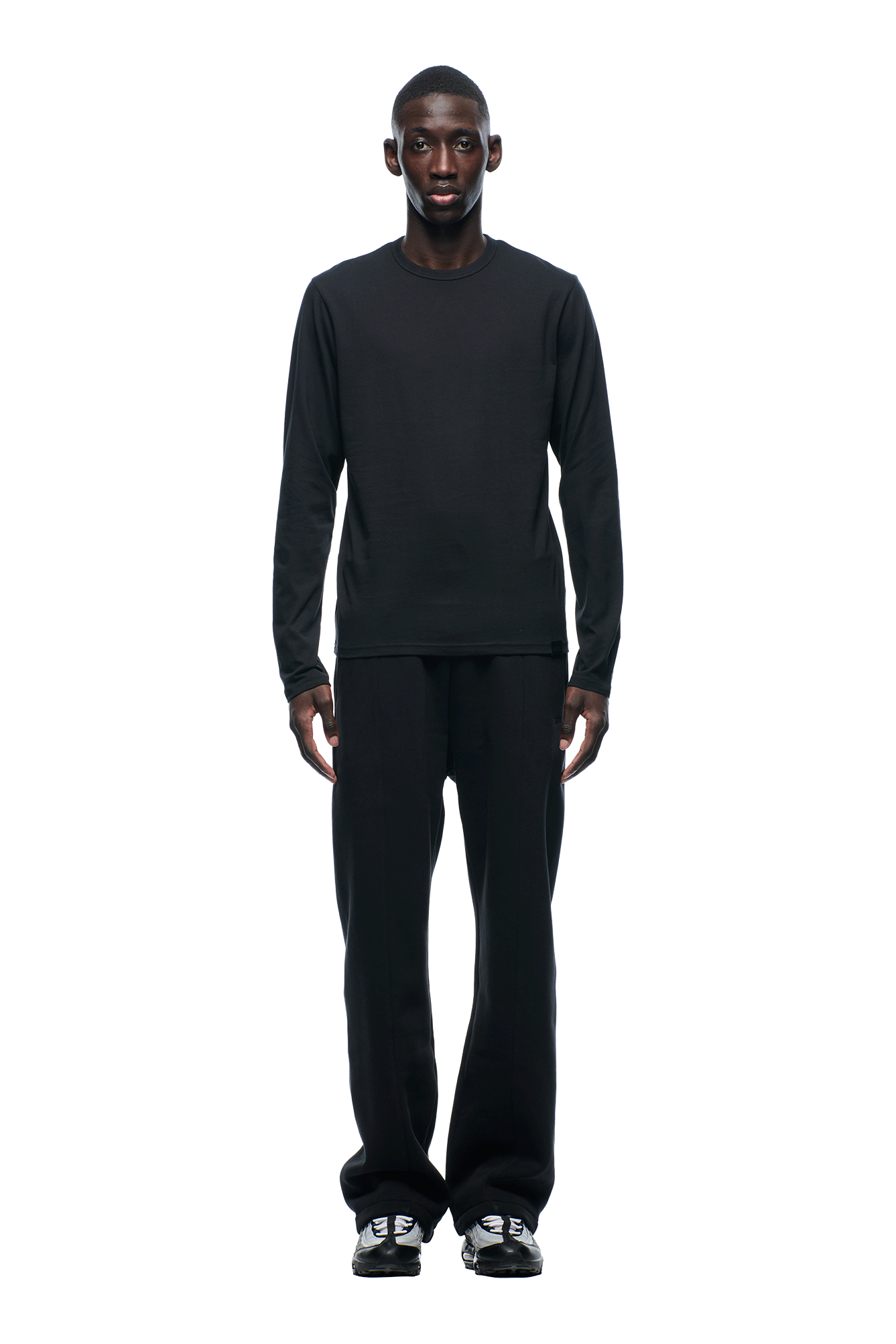 6PM+ SLIM FIT LONGSLEEVE FADED BLACK