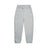The 6PM CUFF JOGGER GREY MELANGE features an elastic waistband with drawstring, cuffed ankles, side pockets, and a classic fit, shown laid flat on a white background.