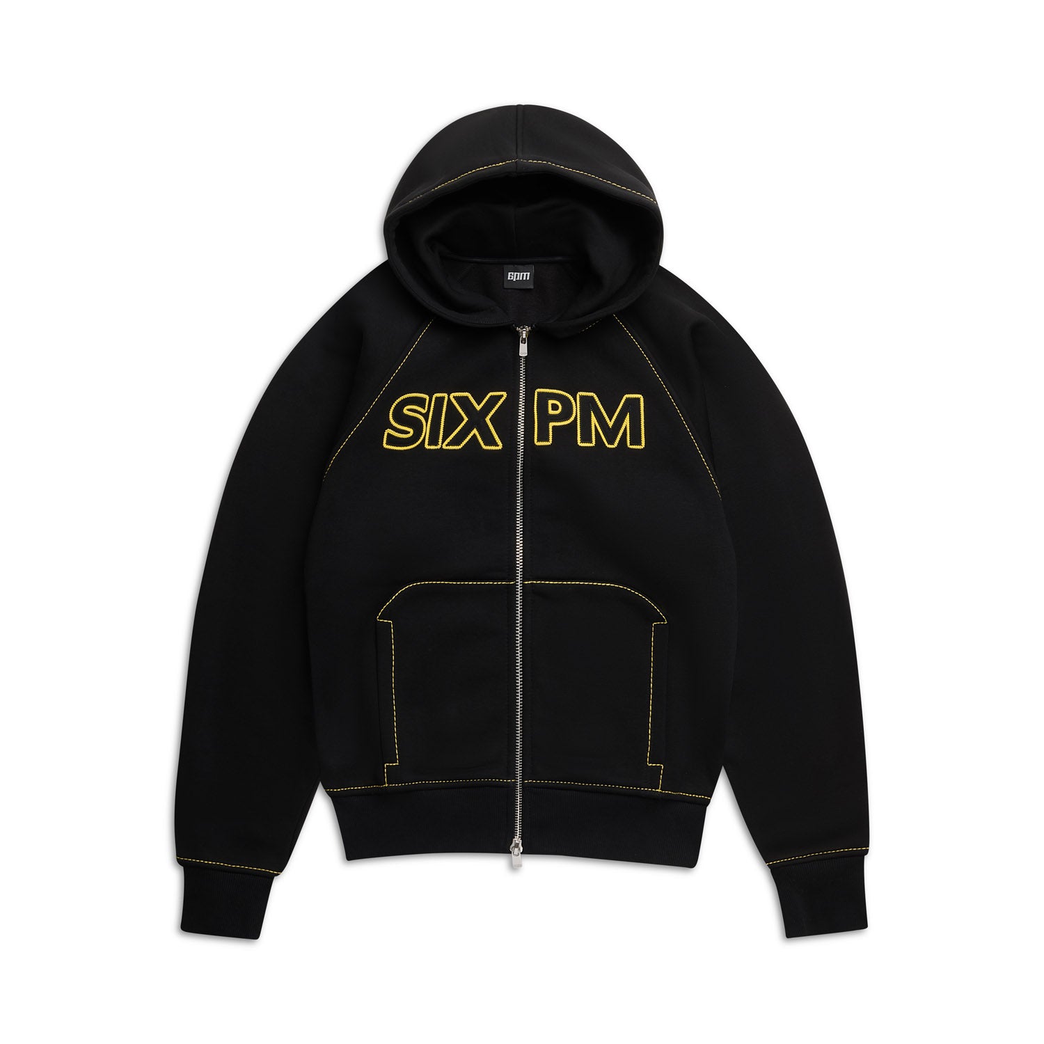WORDMARK ZIPPER HOODIE BLACK