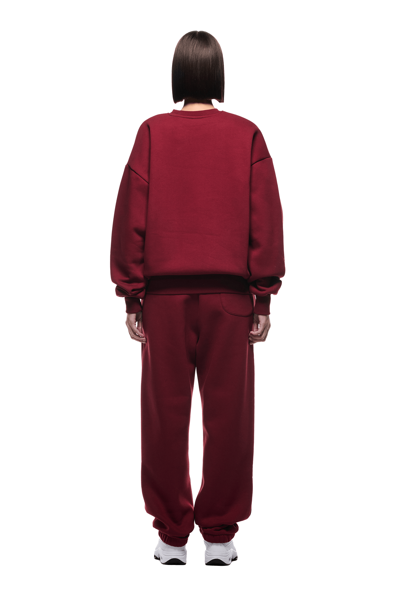 CREWNECK WINE RED