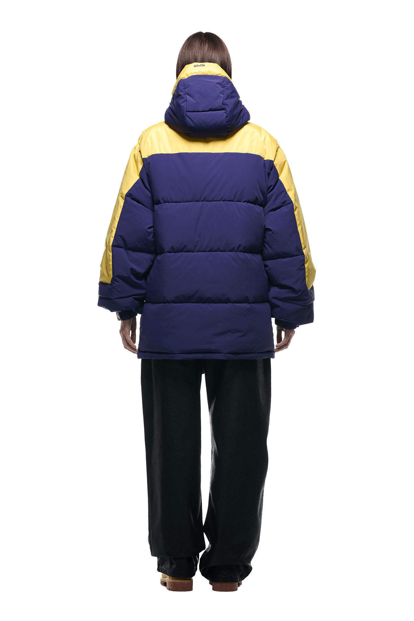 COACH PUFFER COAT BLUE
