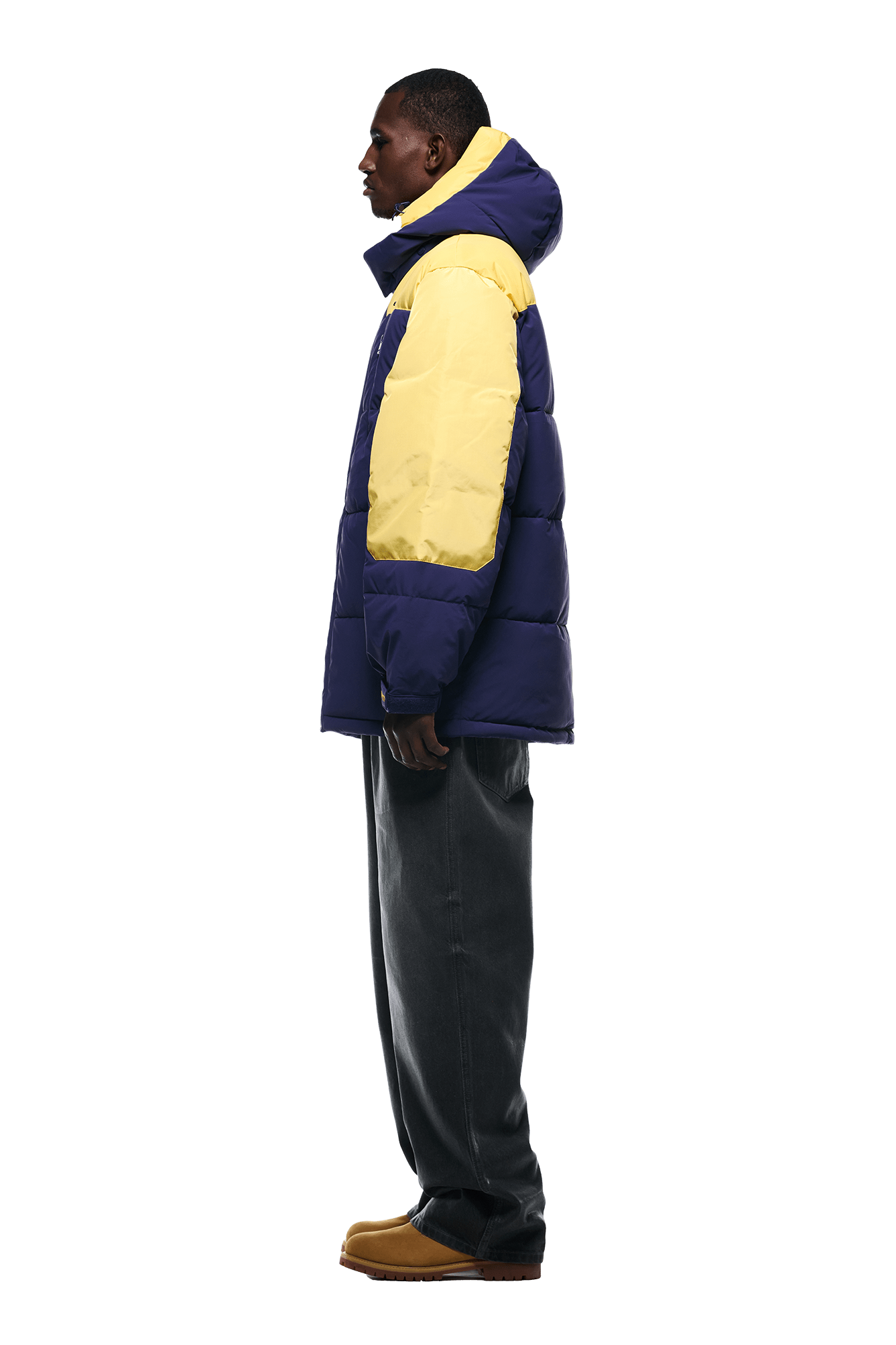 COACH PUFFER COAT BLUE