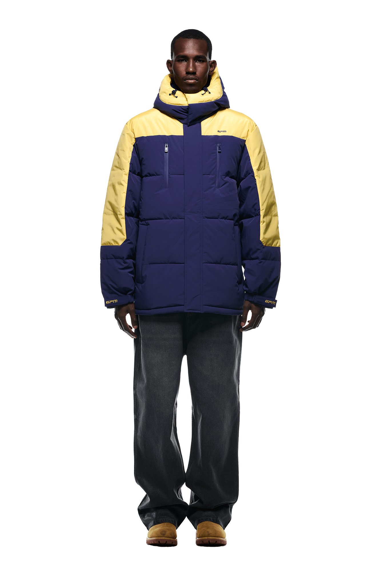 COACH PUFFER COAT BLUE