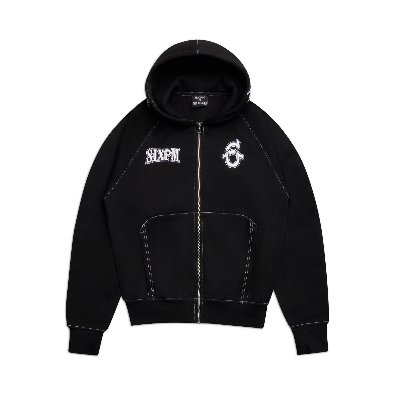 Icons Zip Hoodie Black | 6PM® x True Religion®