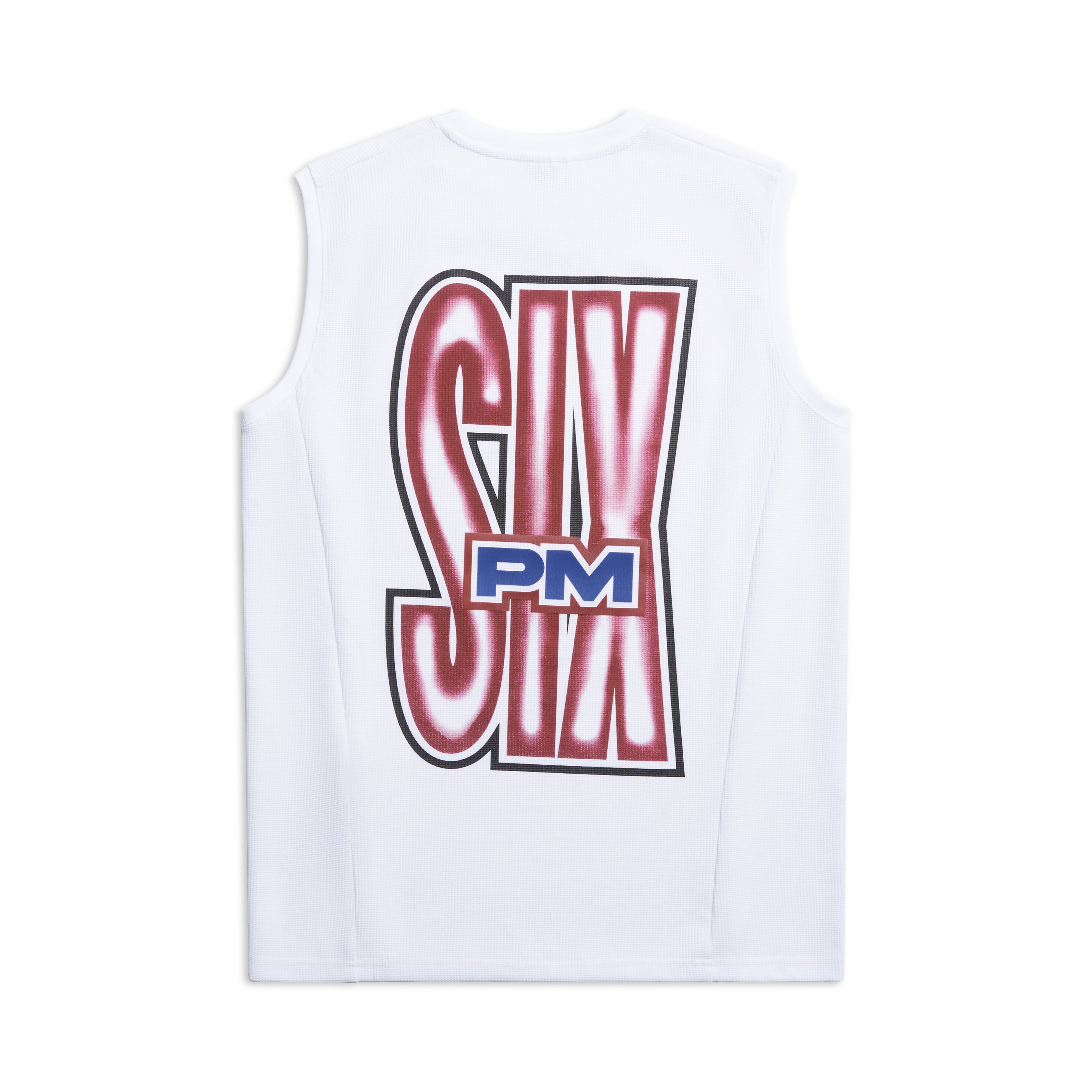 AIRBRUSHED SIX MUSCLE TEE WHITE