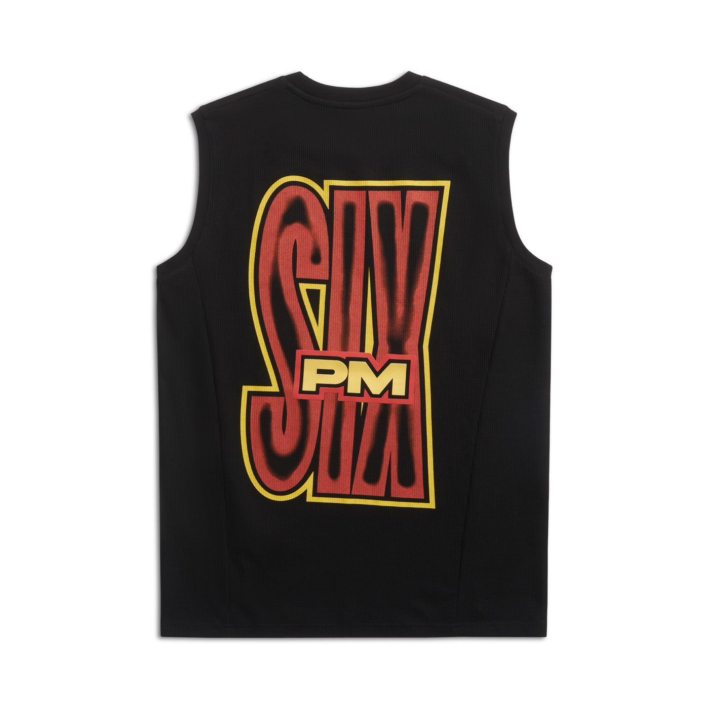 AIRBRUSHED SIX MUSCLE TEE BLACK
