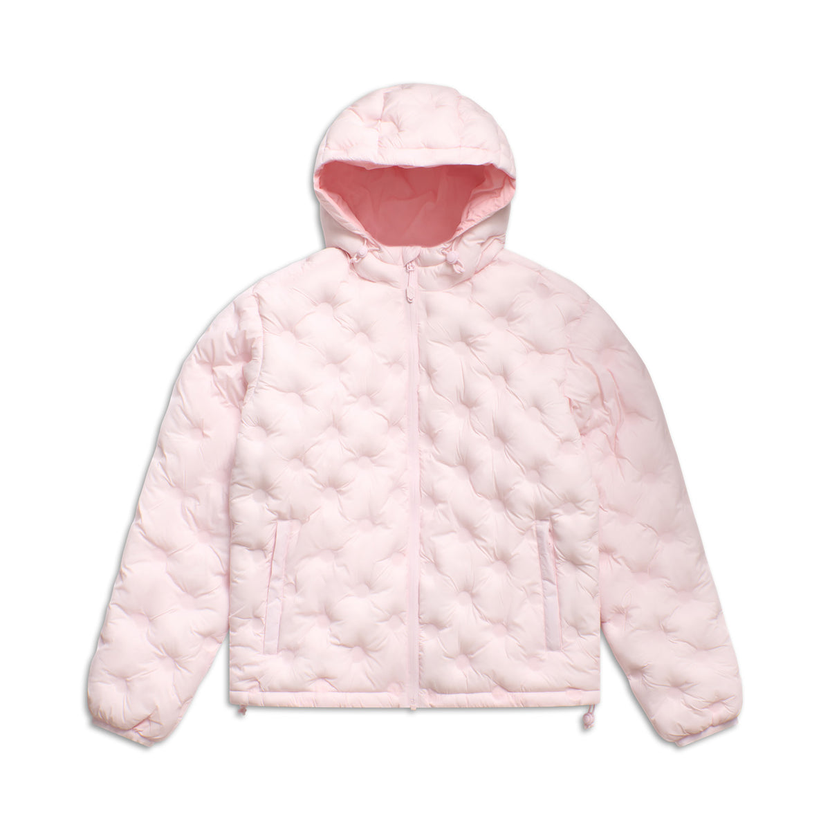 LIGHT WEIGHT DOT PUFFER JACKET SOFT PINK