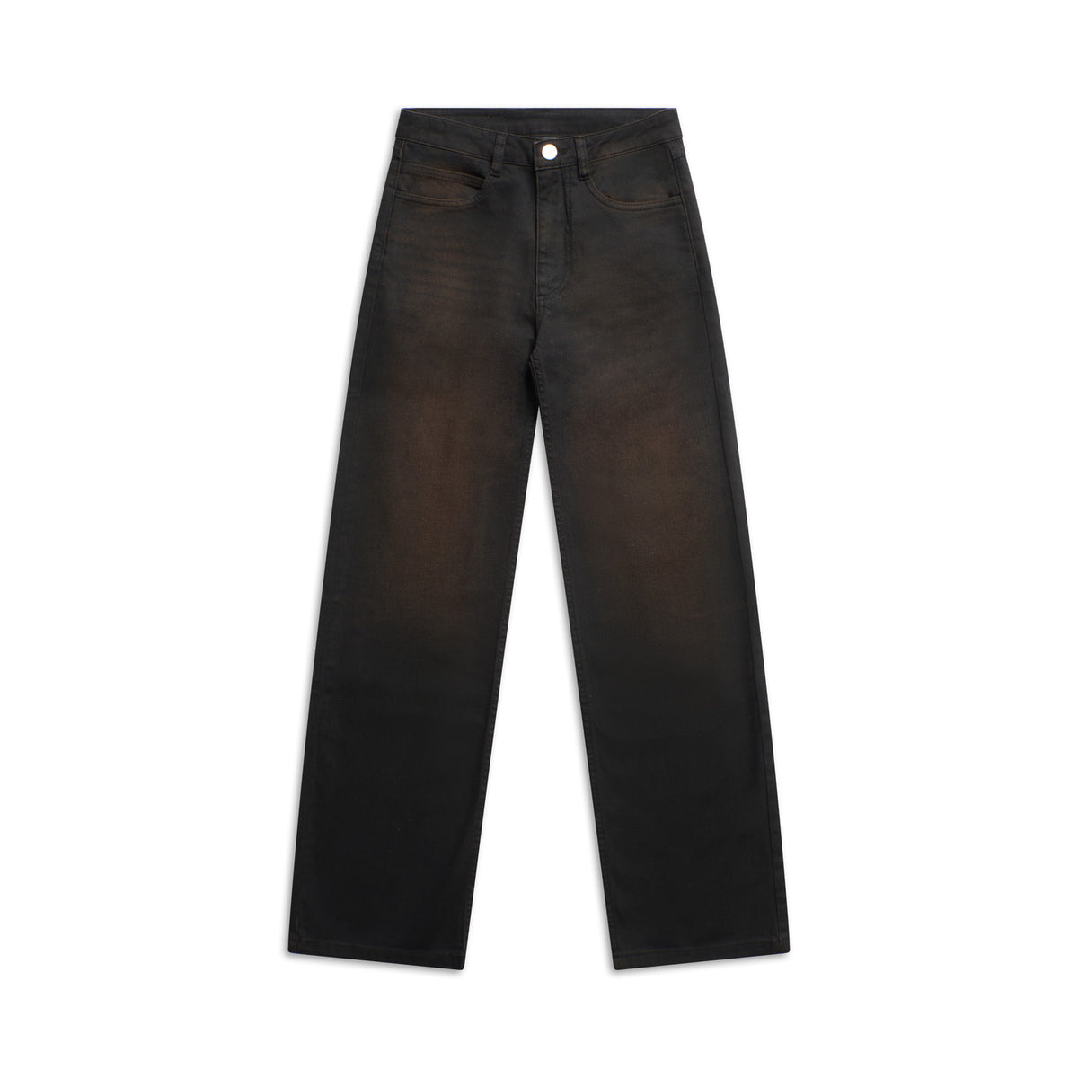 FLARED DENIM BLACK/BROWN