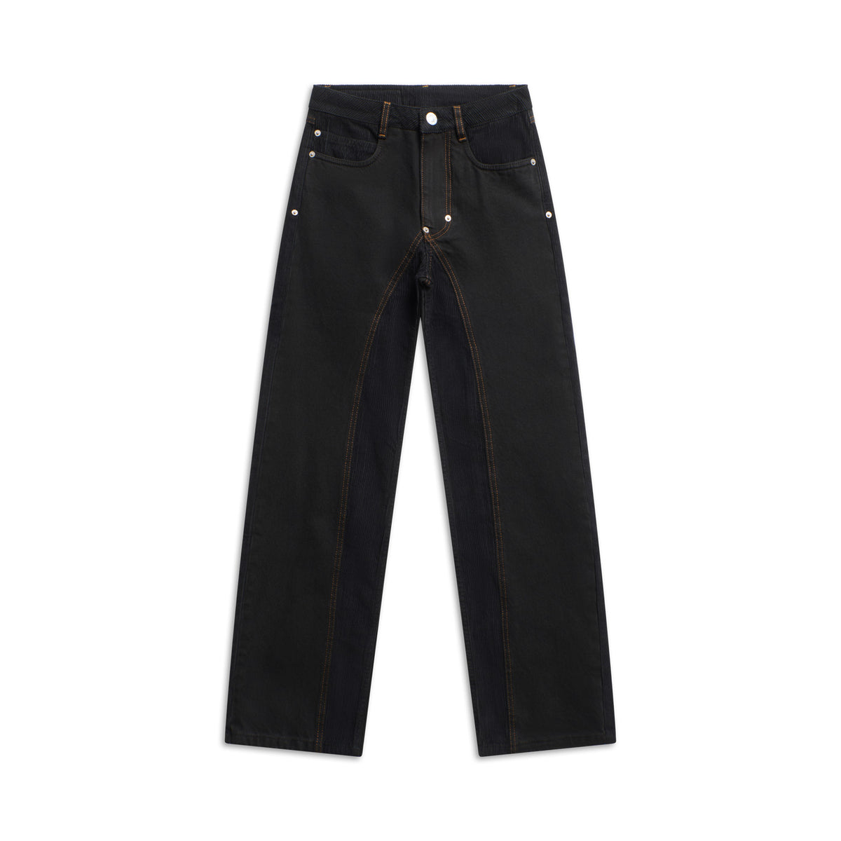 CORD FLARED DENIM BLACK