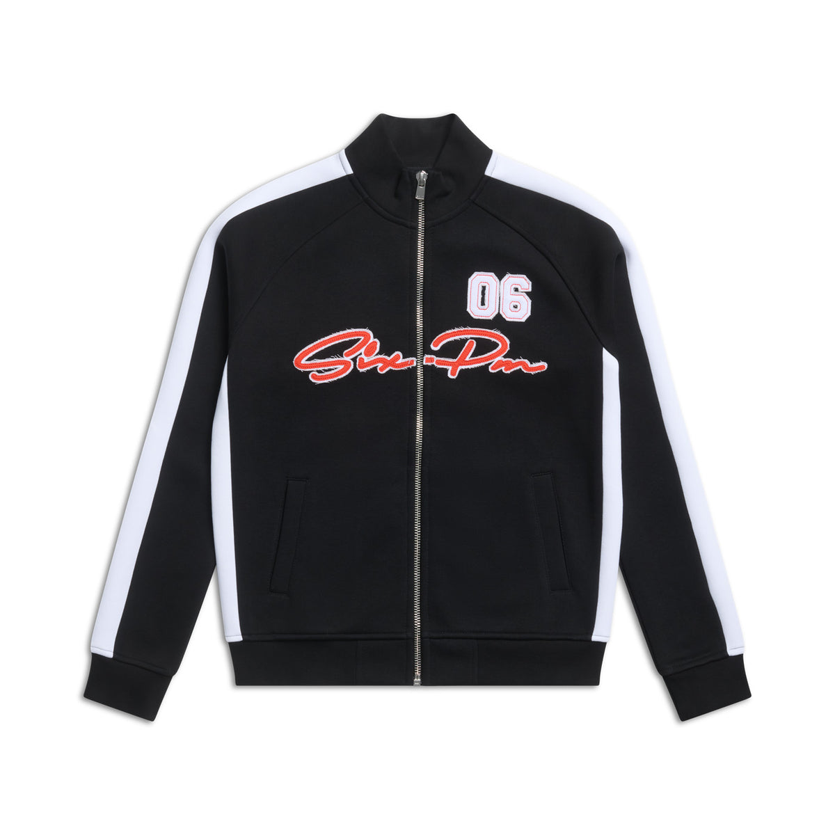 SLIM FIT TRAINER JACKET BLACK