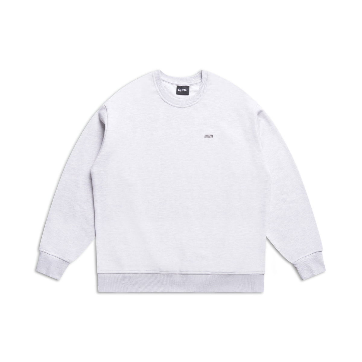 6PM+ CREWNECK '26 LIGHT GREY MELANGE