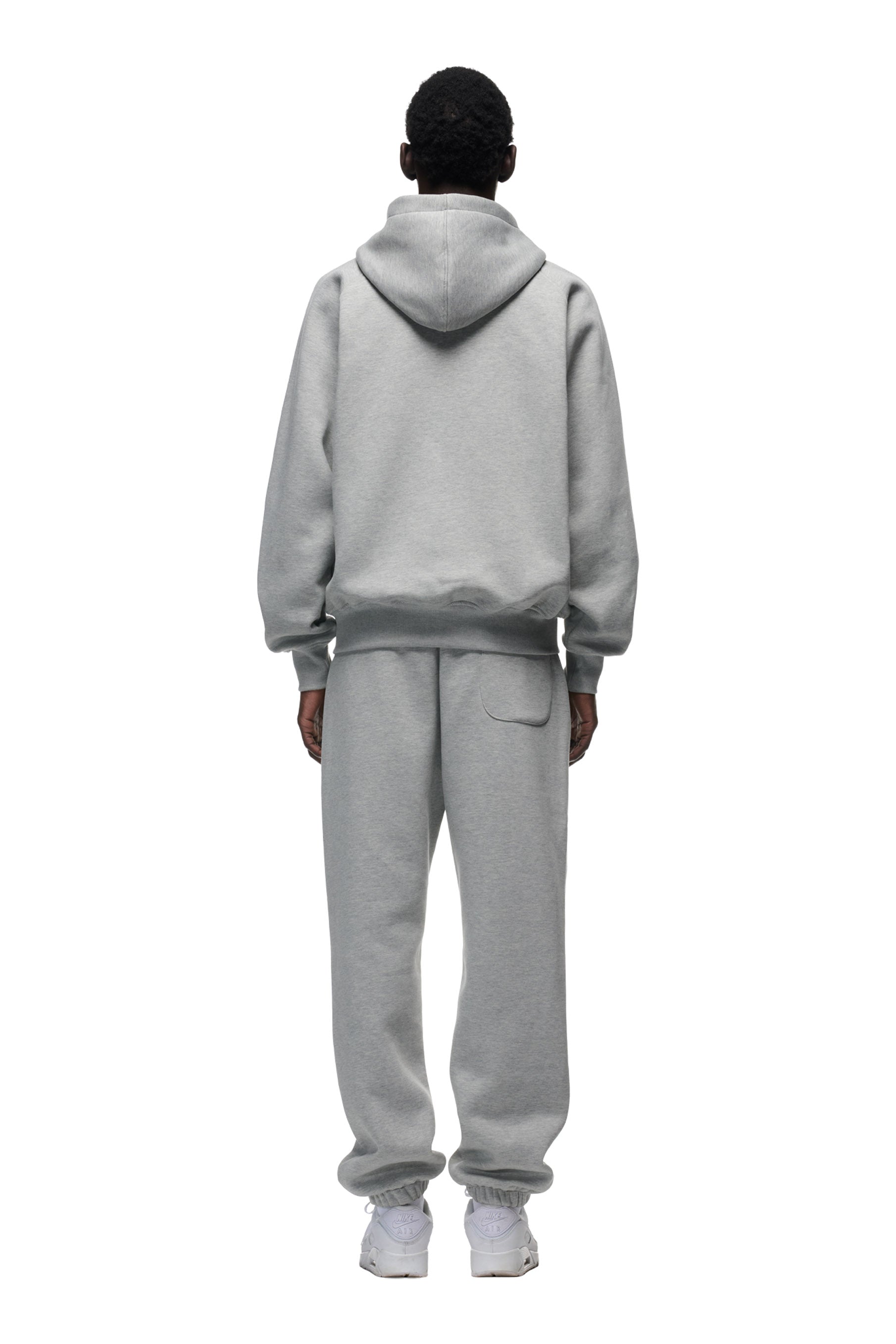 ZIP HOODIE GREY MELANGE