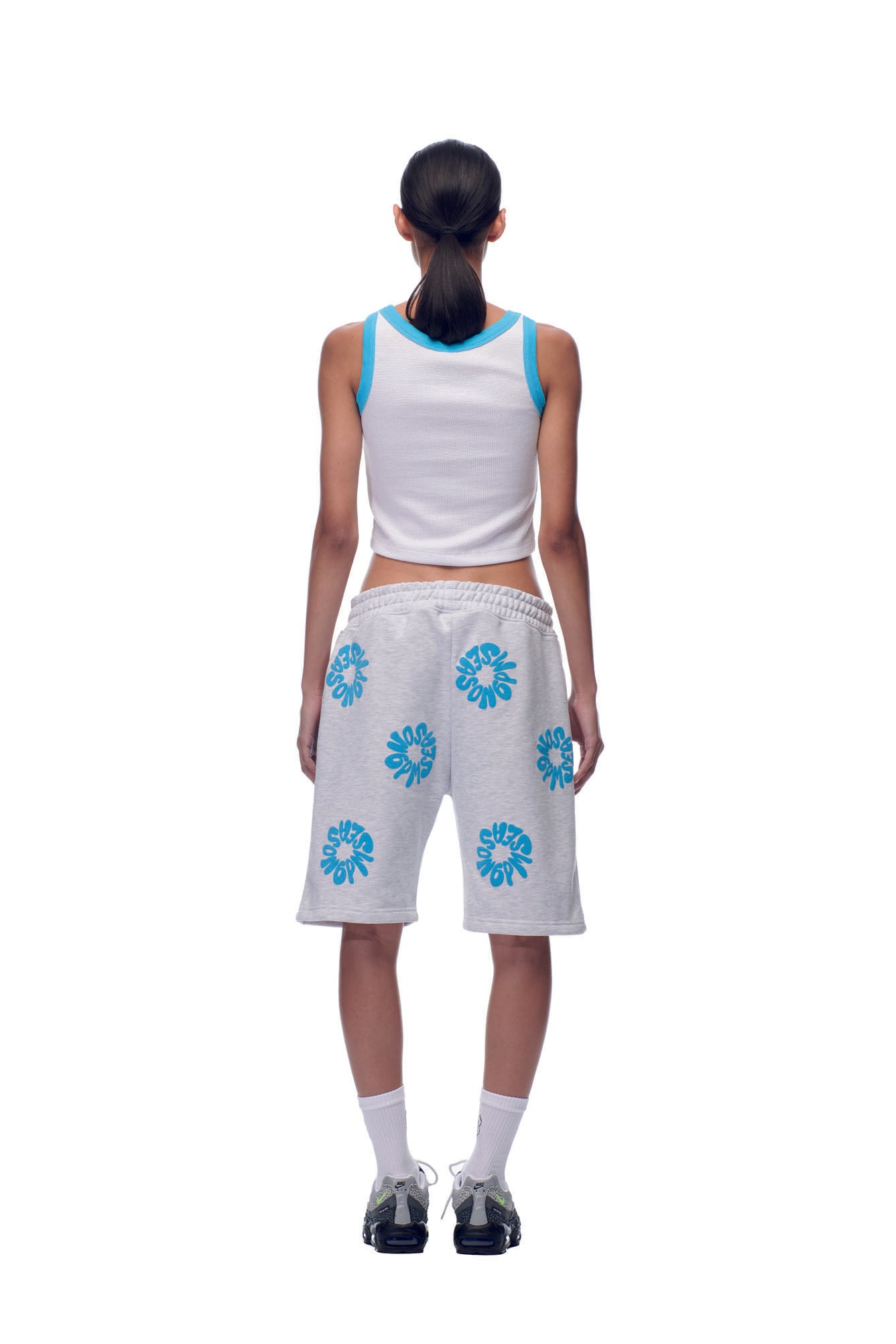 FLOWER SHORTS GREY