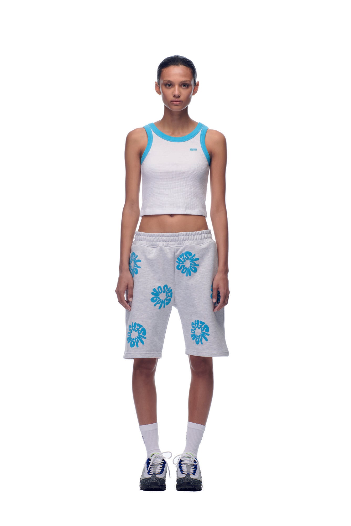 FLOWER SHORTS GREY