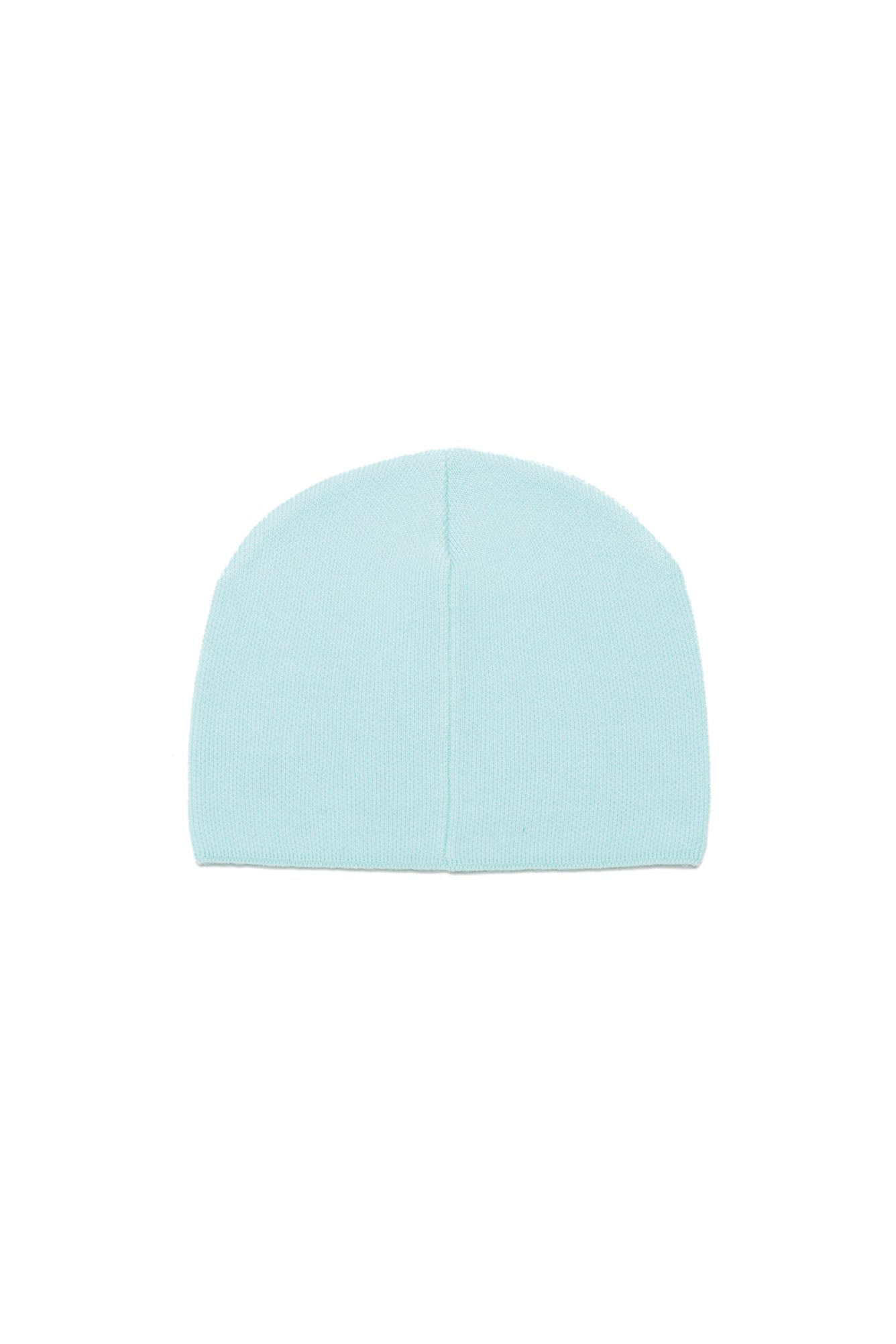 The 6PM SCRIPT LOGO BEANIE TURQUOISE is displayed laid flat on a white background.