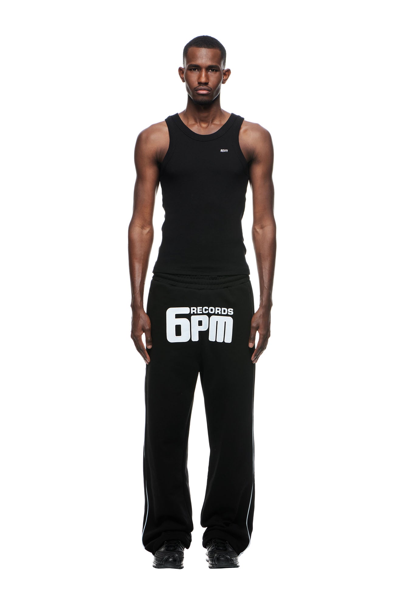 RECORDS OPEN LEG JOGGER BLACK