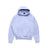 The HOODIE SOFT VIOLET is a light purple, raglan-sleeved hoodie with a kangaroo pocket and long sleeves, shown laid flat on a white background—ideal for everyday wear.