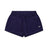 WMNS SHORTS ORBIT BLUE by 6PM, featuring a drawstring waist, two side pockets, and a small white Gym logo on the lower left leg, shown against a plain white background.