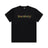 The 6PM TRUE STORY T-SHIRT BLACK features truestory in a vibrant floral print across the chest, shown on a white background.
