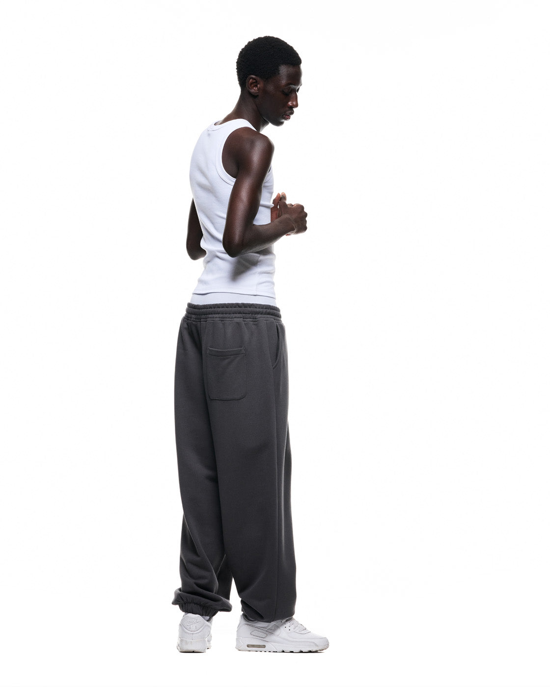 6PM+ BAGGY CUFFED JOGGER ANTHRACITE