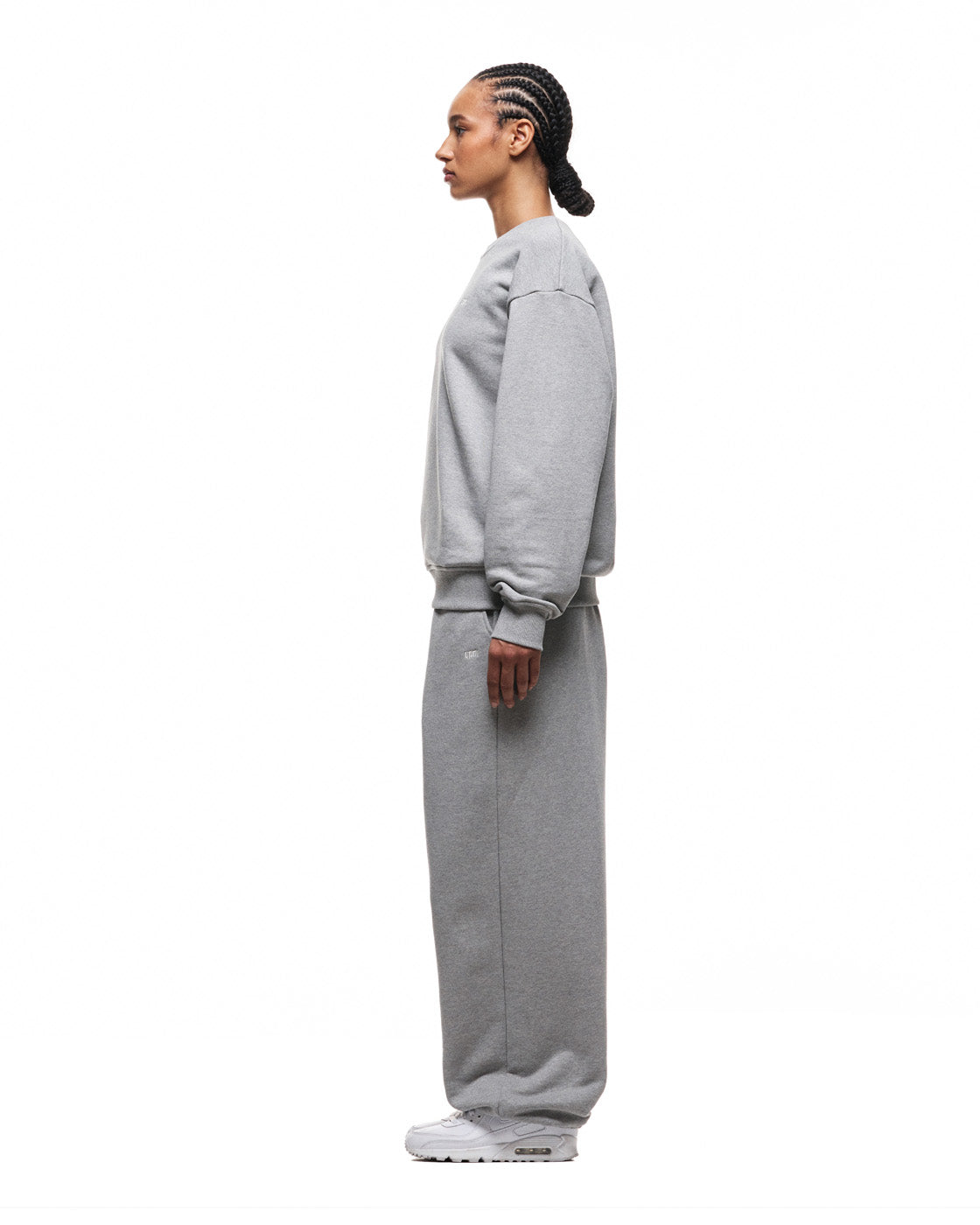 6PM+ CREWNECK '26 MID GREY MELANGE