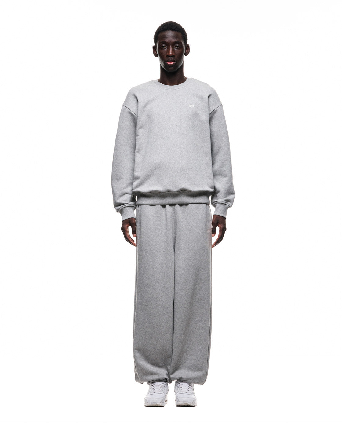 6PM+ CREWNECK '26 MID GREY MELANGE