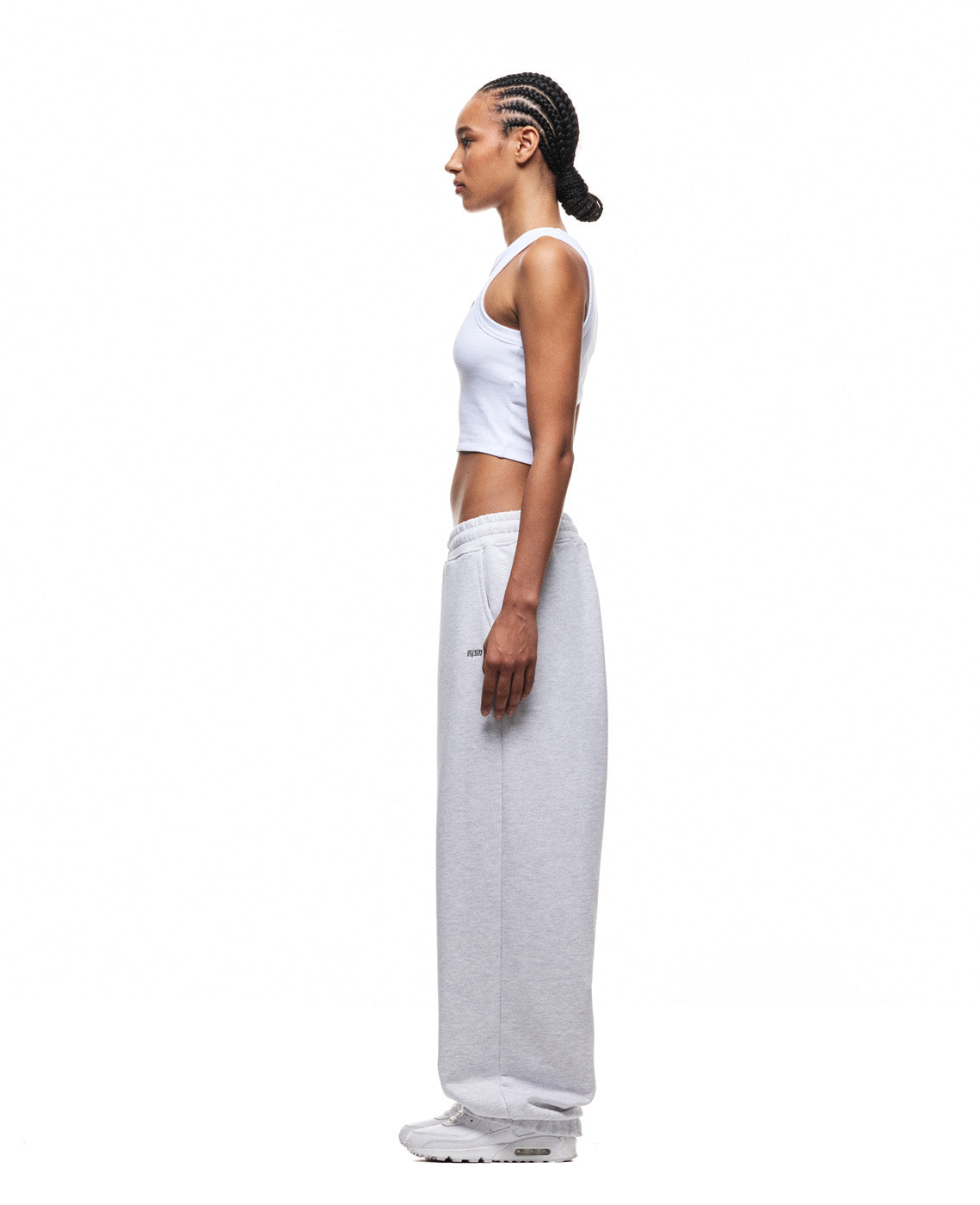 6PM+ BAGGY CUFFED JOGGER LIGHT GREY MELANGE