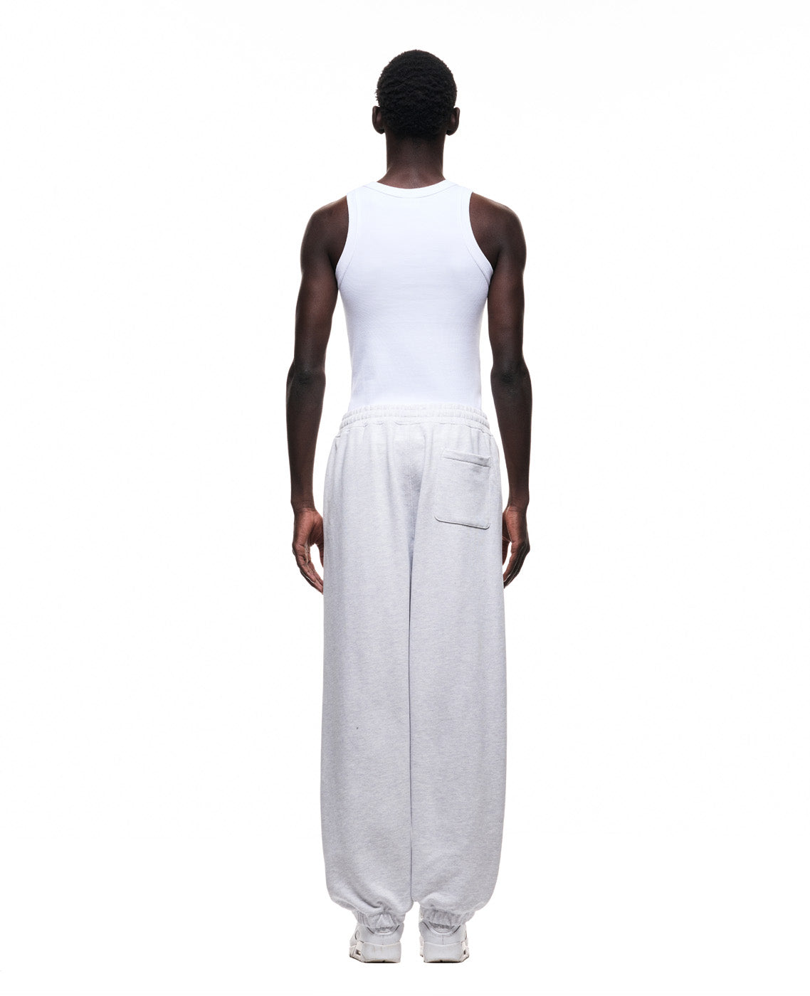 6PM+ BAGGY CUFFED JOGGER LIGHT GREY MELANGE