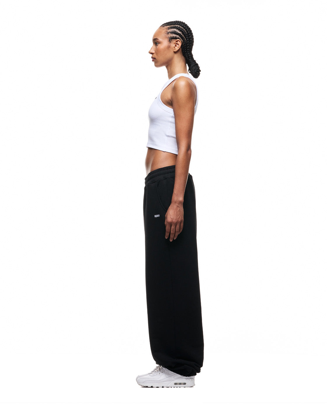 6PM+ BAGGY CUFFED JOGGER BLACK