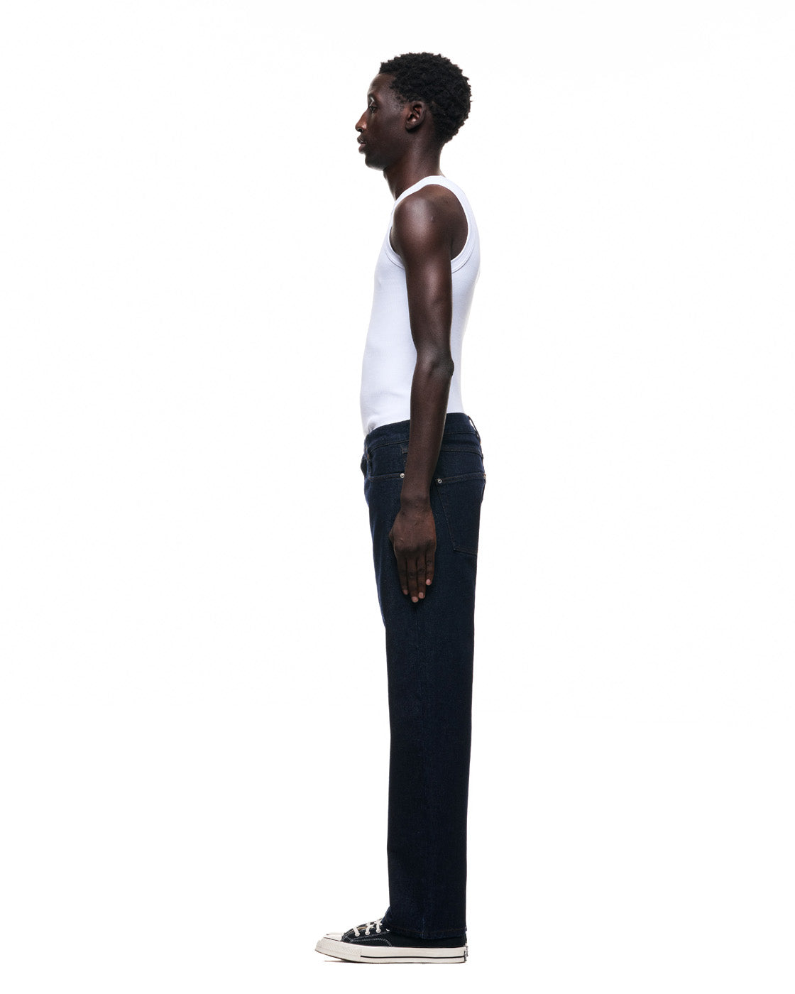 6PM+ STRAIGHT REGULAR DENIM DARK BLUE RAW