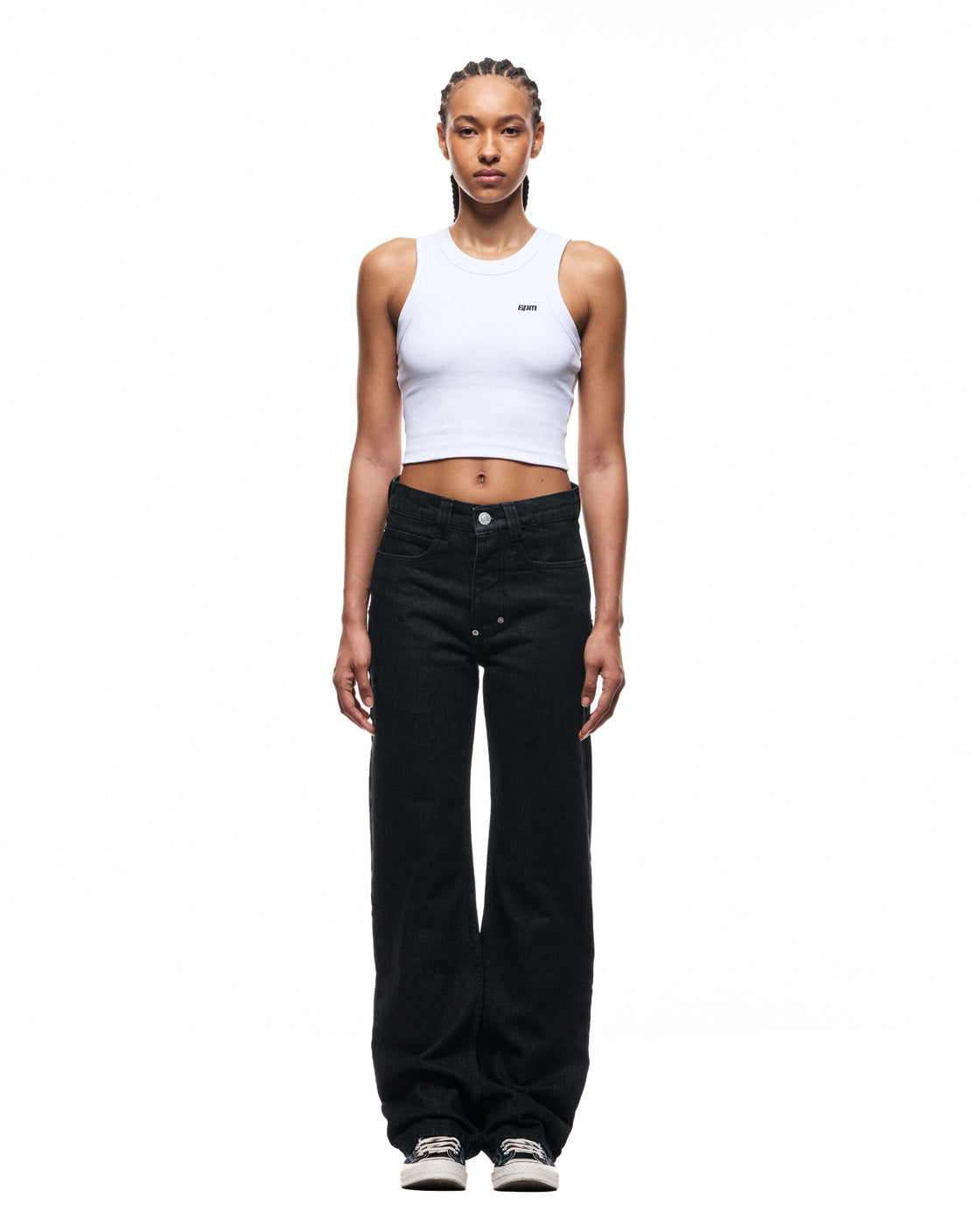 6PM+ STRAIGHT REGULAR DENIM BLACK RAW